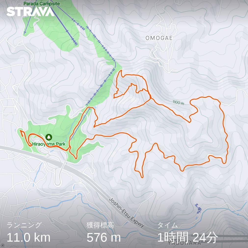 ow2im's tweet photo. コース）Sunday平尾練
距離）11.05km
ave） 7:41/km
獲得） 576m
感想）走り始めたら山頂辺りで雲海見えるかなーっ思ったけどもう少し標高上げないと無理だった🥲
志賀高原100kmまで残り6日👍 https://t.co/wb4I4WZkGh