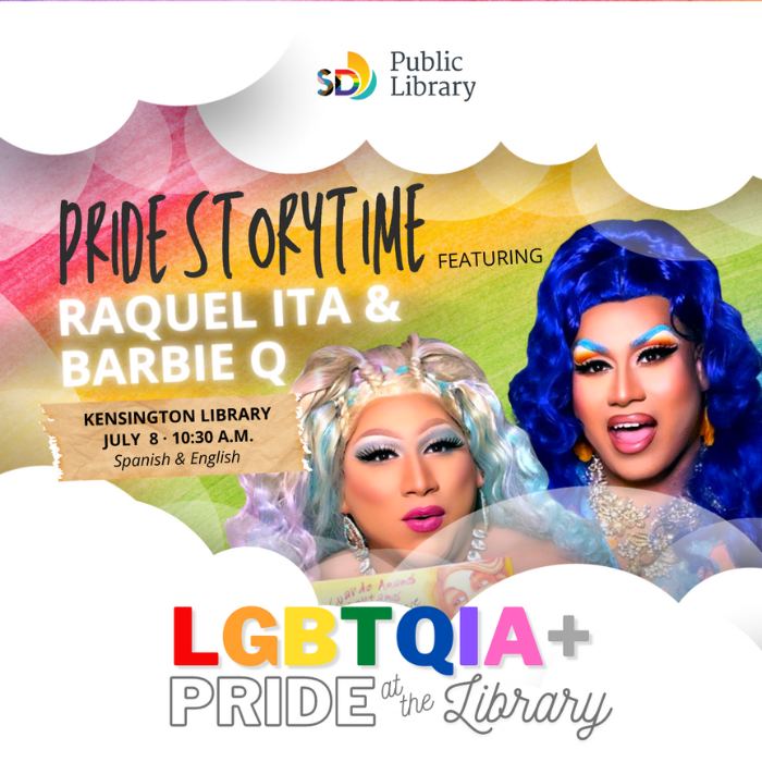 SanDiegoPride's tweet photo. Join San Diego Public Library as we celebrate San Diego Pride 2023 at the Kensington Library on Jul 8th at 1030am.
PRIDE Storytime is a family-friendly way of recognizing and celebrating our diversity and individuality through age-appropriate stories & songs. ๐๐๐๐๐ https://t.co/30XBDNO2aT