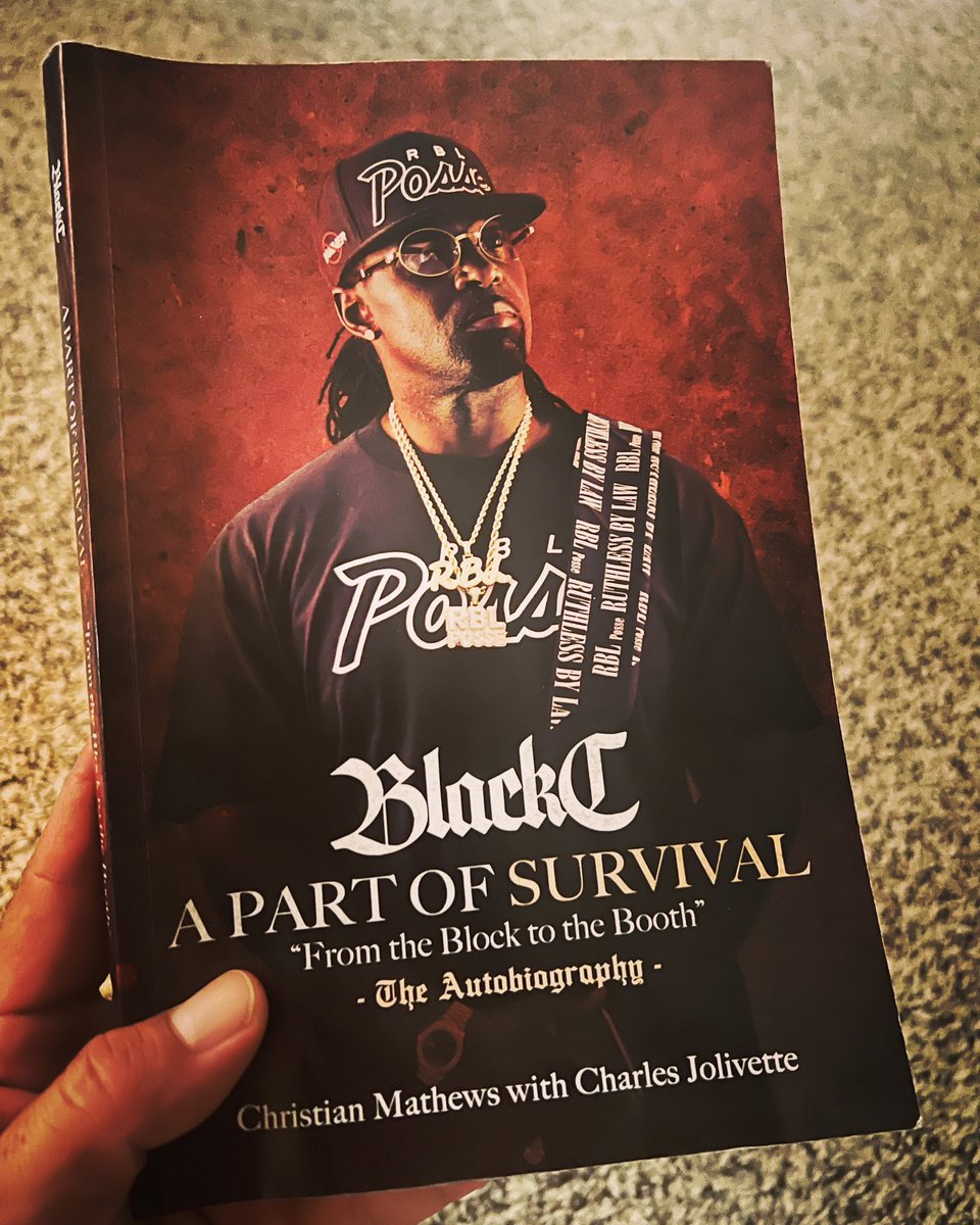 I just finished this book “A Part Of Survival” by Black C the @RBLPosse. 
I learned about the man who led the most important hip-hop group out of the city. I advise y’all to grab a book & learn about some Frisco history. We’re thankful for your survival.!! 

rip Hitman & Mr. Cee