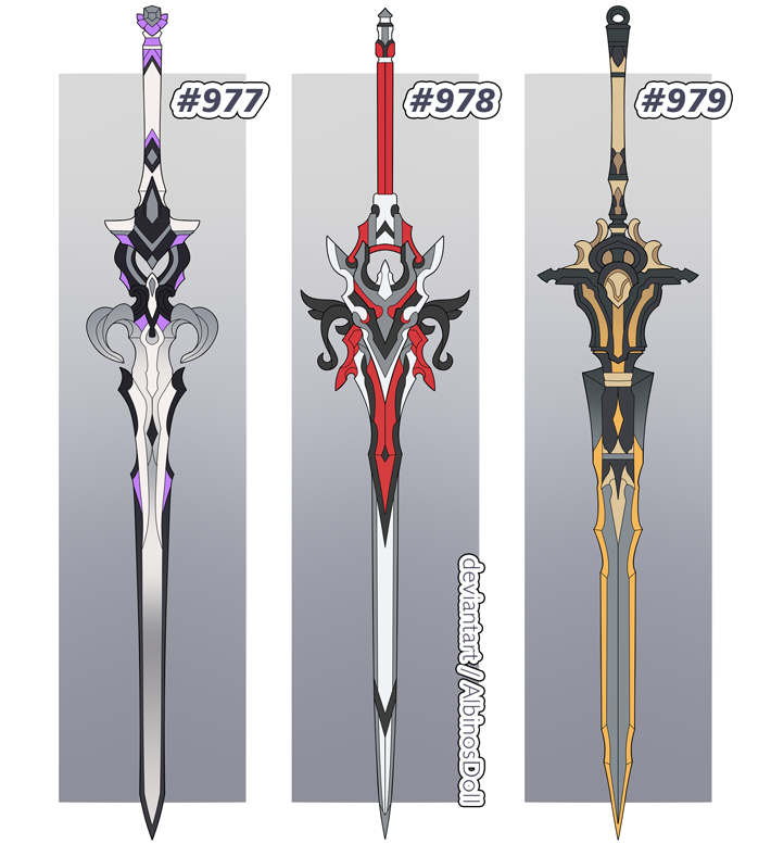 anime sword designs drawings