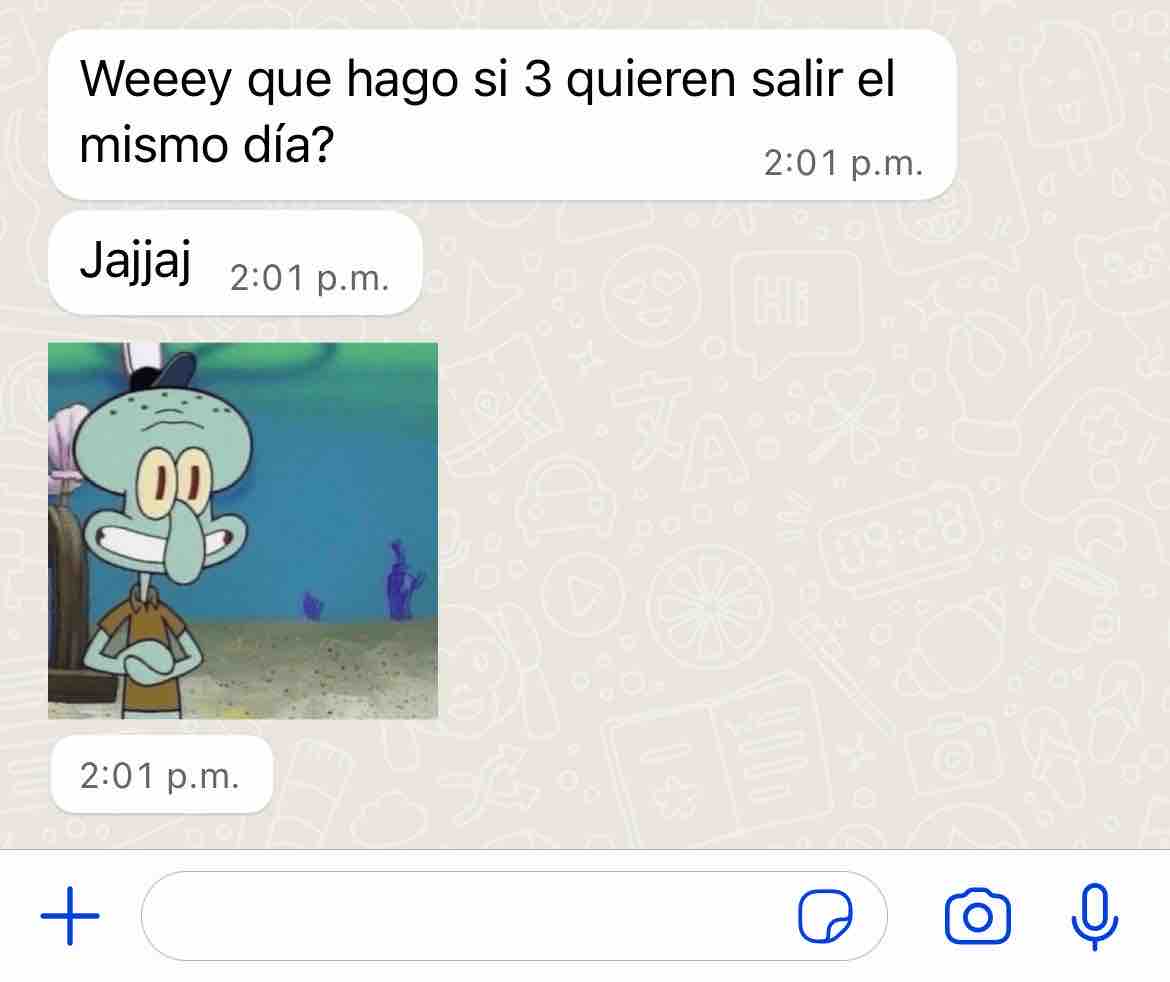 Nadie:

Mi amix de la nada: