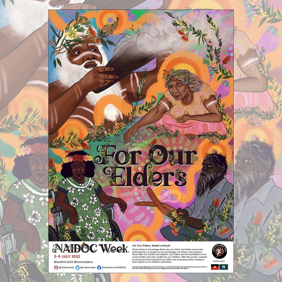 This year's <a href="/naidocweek/">NAIDOC</a> theme is ‘For our Elders’. We understand that Elders have had, and continue to have, a key role in nurturing, protecting and leading Aboriginal and Torres Strait Islander countries, cultures, and communities. #NAIDOC2023 #ForOurElders