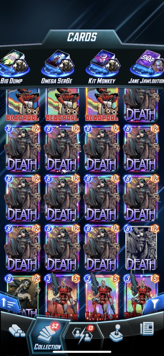 DUB HEAD (@dubheadgaming) on Twitter photo Well it took quite a few splits, but I FINALLY got an inked Death. What is the most times you have split a card before getting ink? <a href="/MARVELSNAP/">MARVEL SNAP</a> Well it took quite a few splits, but I FINALLY got an inked Death. What is the most times you have split a card before getting ink? <a href="/MARVELSNAP/">MARVEL SNAP</a>