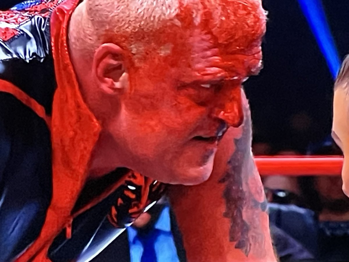 Hobbs over a bloody Dustin Rhodes to advance in the #OwenHartFoundation #AEWCollision #AEW
