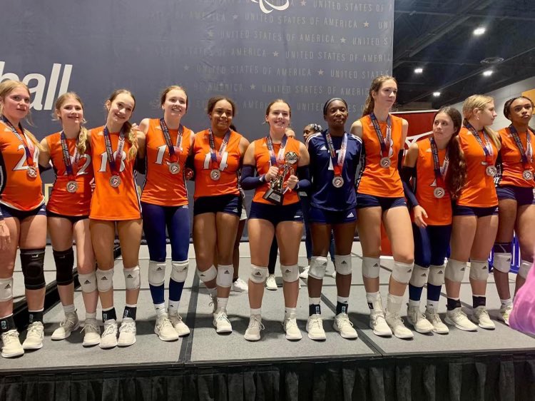 houstonjuniors's tweet photo. Congrats to 14 Elite on their Silver Medal finish in the 14 USA Division at Junior Nationals! What an amazing way to end the season - we could not be more proud of these girls and their coaches! #HJVPROUD #hjvfamily #striveforexcellence #ttp #trusttheprocess #thehjvway https://t.co/x33Lt51AHt