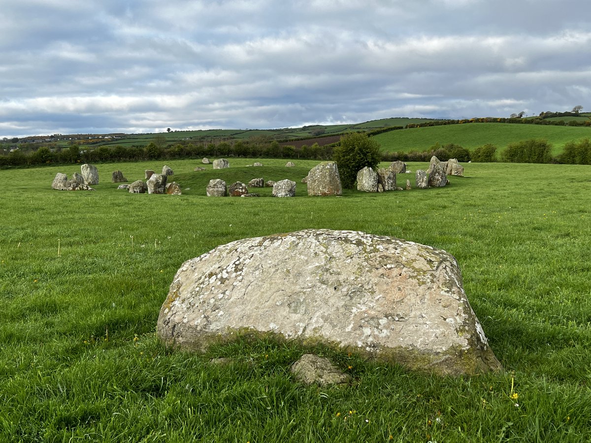 Probably the final #StandingStoneSunday given the direction Twitter is going...Ballynoe Stone Circle shortly after the dawn of the bright day of Beltane 2023