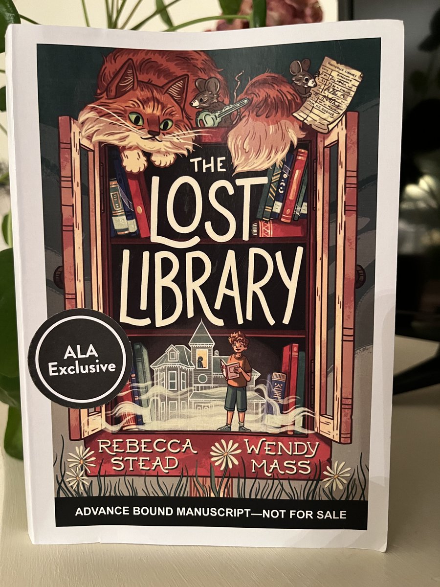 DrLMaucione's tweet image. The first book I read from my #alaac23 stack did not disappoint. The Lost Library by Rebecca Stead and @wenmass is so charming. Mostly realistic with some supernatural elements and an interesting mystery centered around a library. Out in Aug. @MacKidsSL #bookaday #bookexcursion