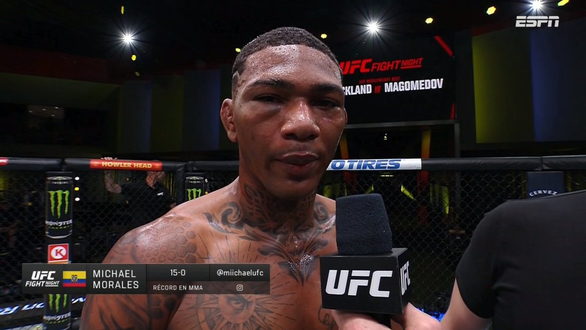 RadioDibluFM's tweet photo. 🥊 ¡HERIDAS DE GUERRA!

Así terminó el rostro de Michael Morales 🇪🇨 tras su victoria ante Max Griffin 🇺🇸en la #UFC76 🔥

📌 El tricolor sigue con invicto (15-0) en su carrera profesional 🔝

#MundoDiblu 🌎 https://t.co/EcdjBx7Bfg