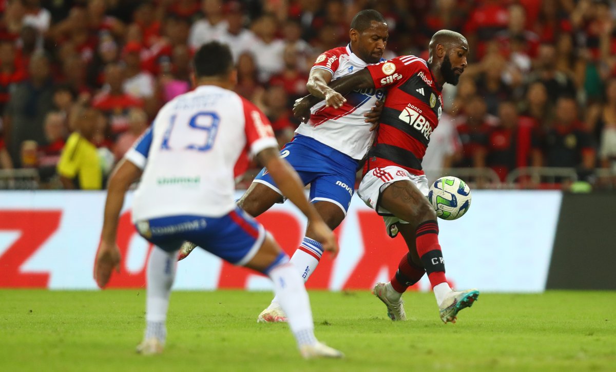 Flamengo's tweet image. Coisa pra valer esse tal de amor. A gente luta até vencer!

📸 Gilvan de Souza / CRF
#VamosFlamengo #CRF