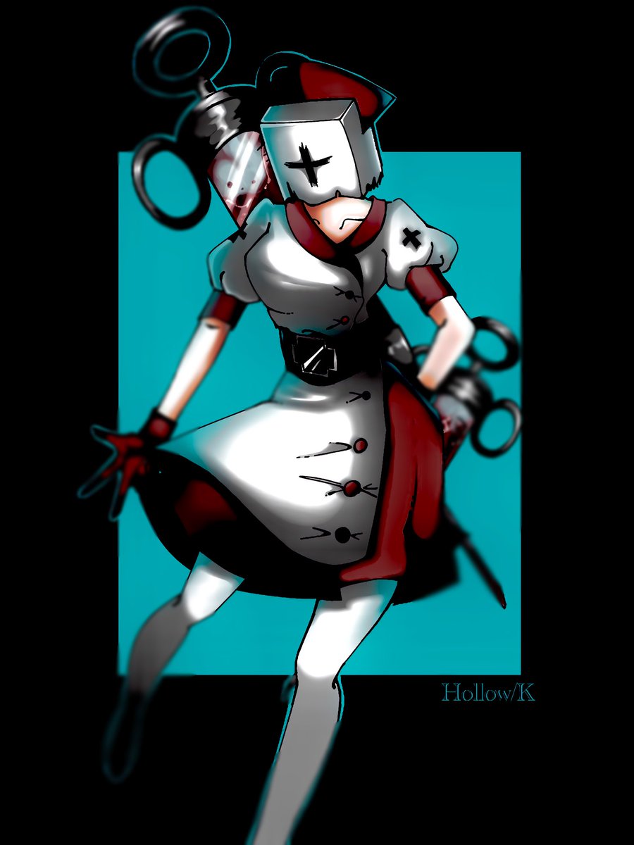 Ka_11_11_'s tweet photo. 『💉💉💉』
#darkdeception
#darkdeceptionchapter4
#reapernurse
#illustration https://t.co/kqEMriMJV7