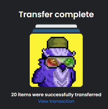 Yaser Jamal 【ヤセル】 (@nfteaz7) on Twitter photo A way to claim an Ordinal with inscription range From 62671 to 62956
is by burning 20 <a href="/BIRDYBITES_/">BIRDYBITES</a> #NFTs
FP at 0.005 currently I just swept 15 having 28 in total and burned 20 for an ordinal sub 100K ! Join Discord and check the announcement for burning 🔥#ordinals #NFT A way to claim an Ordinal with inscription range From 62671 to 62956
is by burning 20 <a href="/BIRDYBITES_/">BIRDYBITES</a> #NFTs
FP at 0.005 currently I just swept 15 having 28 in total and burned 20 for an ordinal sub 100K ! Join Discord and check the announcement for burning 🔥#ordinals #NFT