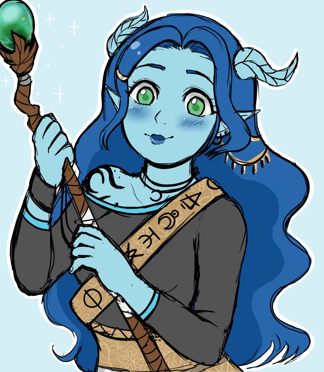 Candescent_Sol's tweet image. Today is the first day of #artfight ! Here is my first Attack for Team Werewolf.

The character is Saphire for MsEclipse