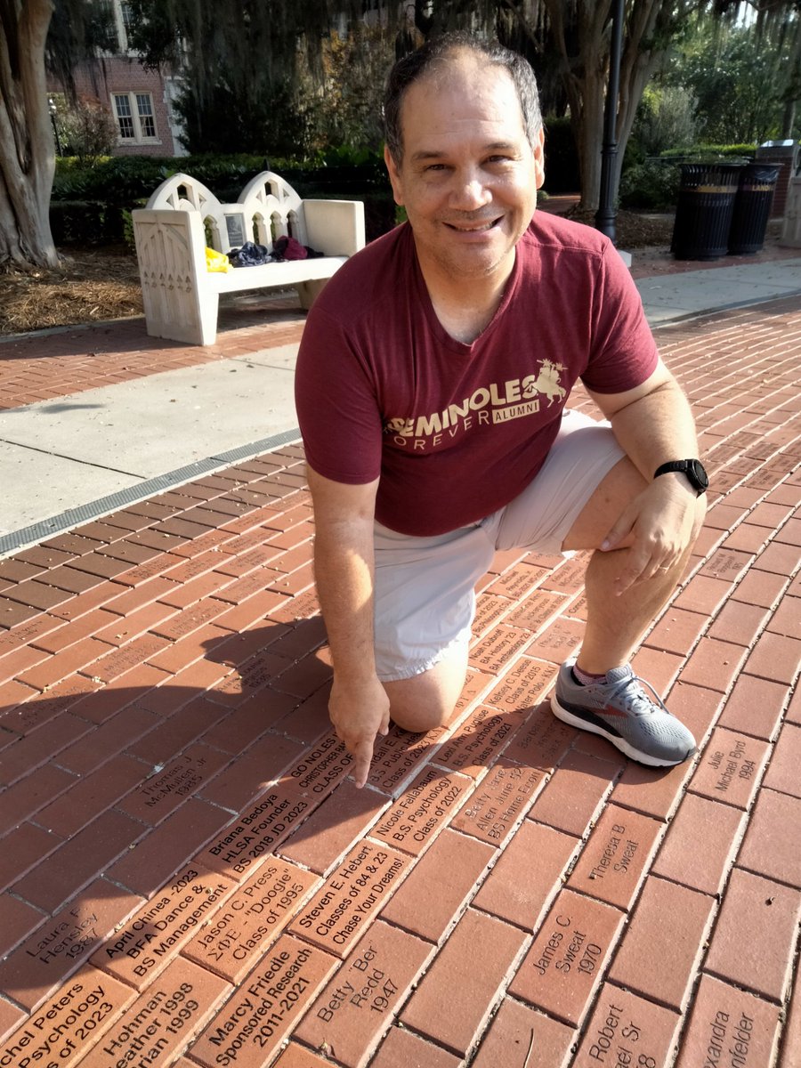 StevenH18897945's tweet photo. Found my brick at FSU today. #seminoleforever https://t.co/8XspkMDeor