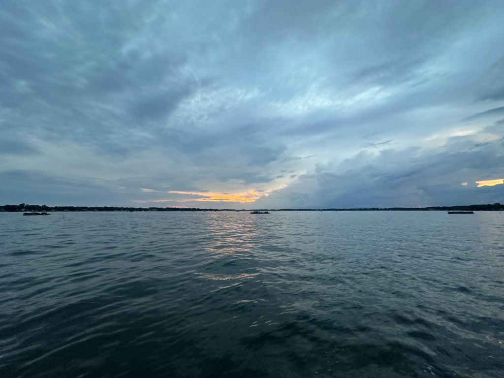 WawaseeFirework's tweet photo. Lucky? I think so! Beautiful night on a beautiful lake. Thank you Wawasee! A pic of all three barges. https://t.co/VAo3ZFvigR