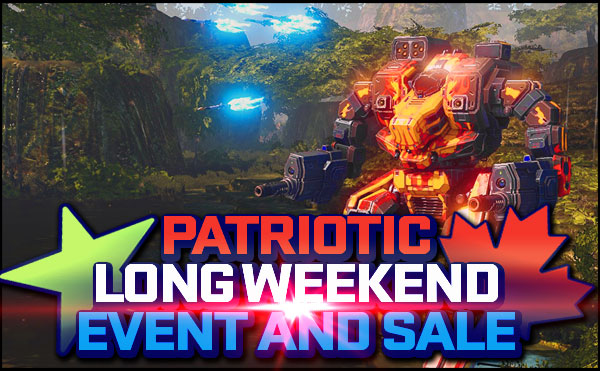 Patriotic Long Weekend Event and Sale! #MWO  Earn Cockpit items and more! mwomercs.com/news/2023/06/2…