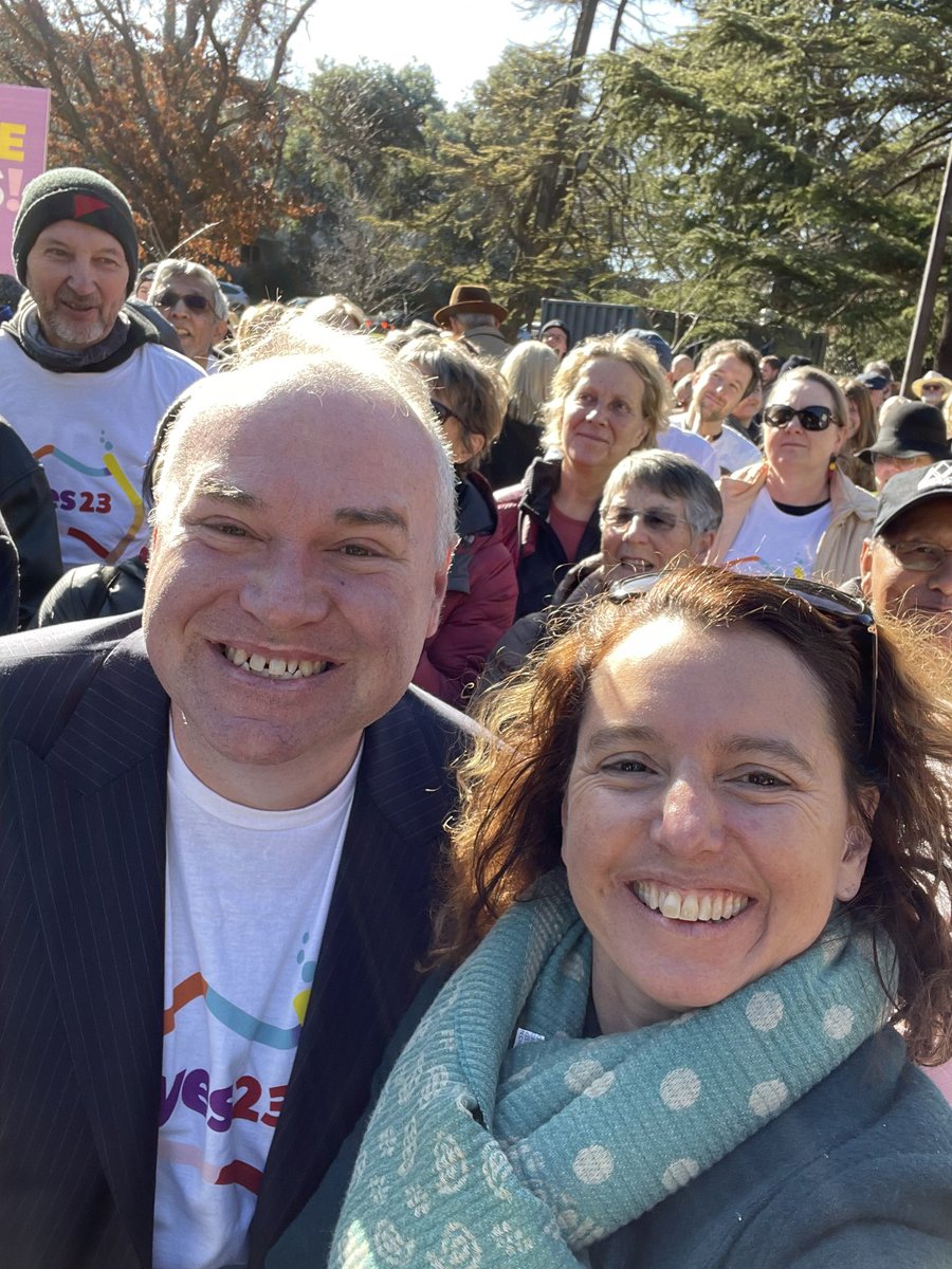 An uplifting and joyous launch to the #voteyes campaign #VoiceToParliament . I be voting YES!!!