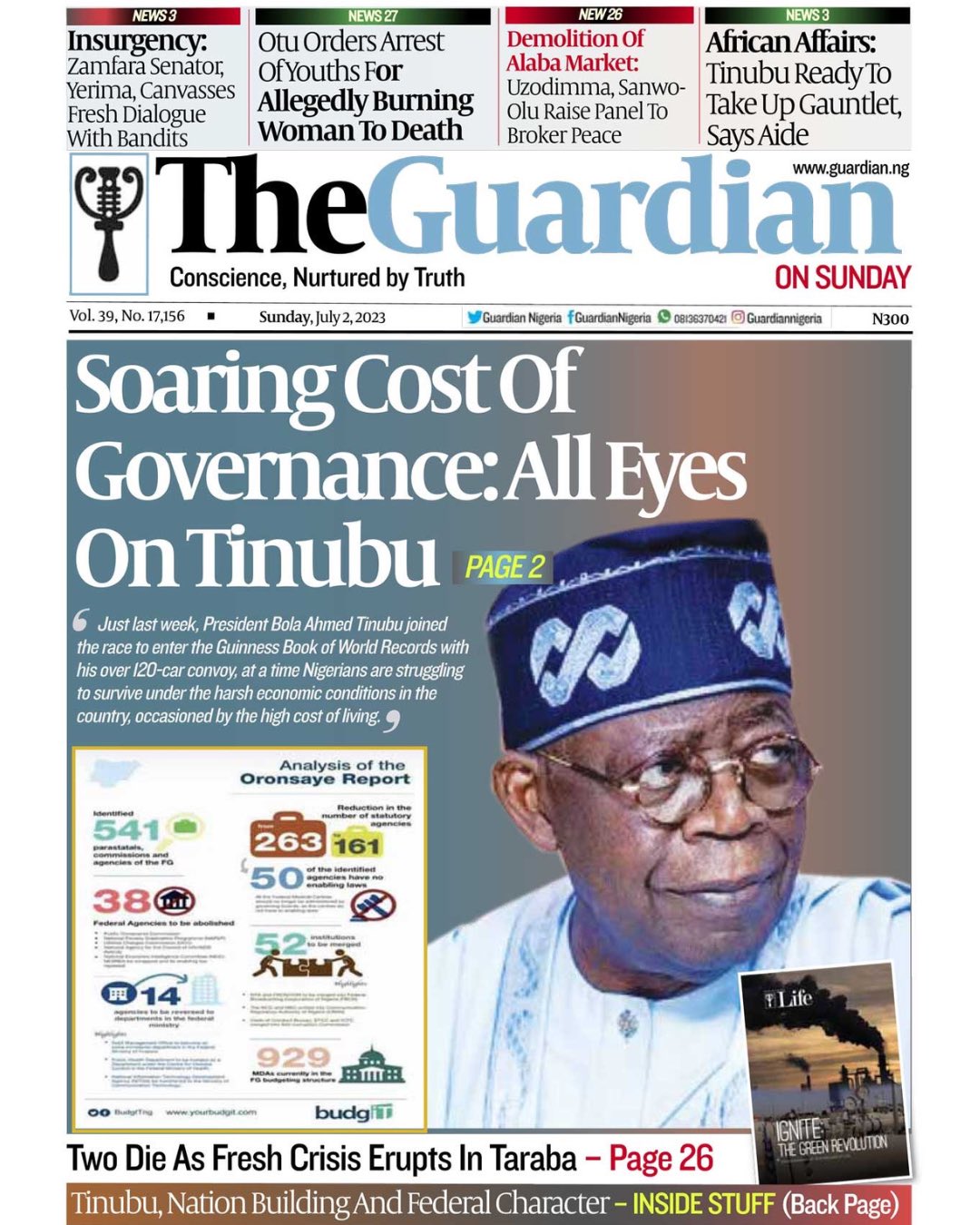 The guardian nigeria on twitter these are the headlines in today s