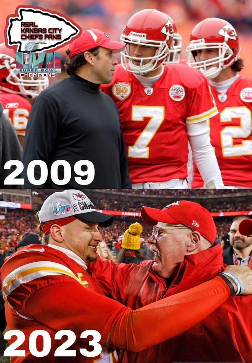 KcfanScott's tweet photo. If you experienced the Haley/Cassel era. You deserve deserve the Reid/Mahomes era! #ChiefsKingdom https://t.co/HBps0vTZet
