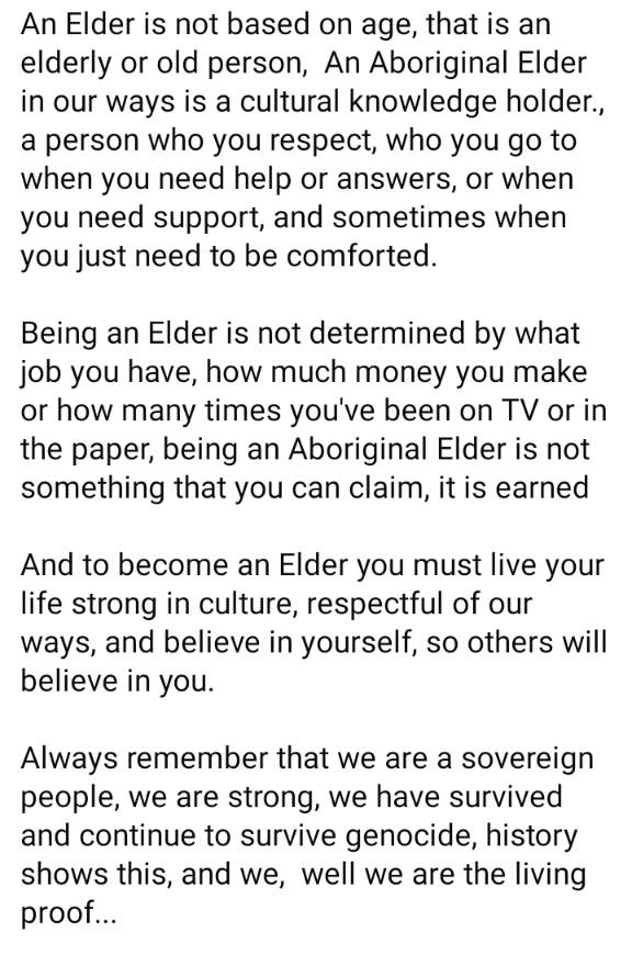 As you know I'm not a huge fan of the commercialisation of NAIDOC but to mark the start I'm sharing part of my talk.