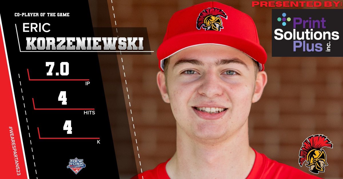 Robert Johnston and Eric Korzeniewski are your Print Solutions Plus Co-Players of the Game for our game against the Salt Cats !  Robert had an unreal stat line and also had two stolen bases and a walk.  Eric pitched a complete game shutout and only walked 3 of 24 batters faced.
