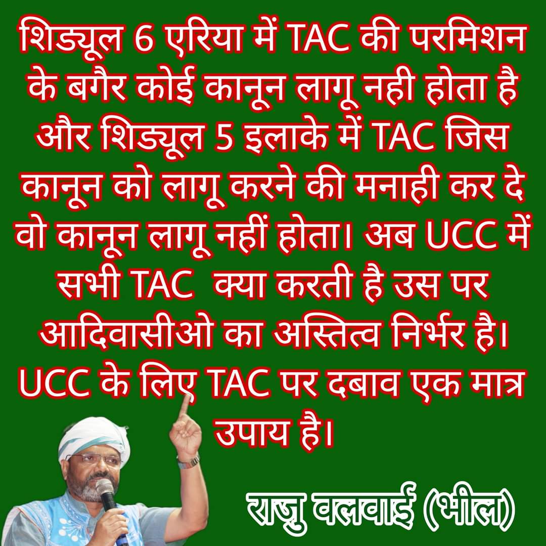 सुप्रीम कोर्ट ने केशवानंद भारती में कहा कि अनुच्छेद 13 को संशोधित नहीं किया जा सकता,यह संविधान का मूल है
इसलिए #UCC के माध्यम से अनुच्छेद 13 3 क के मूल प्राण रूढ़ि प्रथा को समाप्त कर के अनुच्छेद 13 3 क को मृतप्राय करने की कोशिश है
हमें UCC मंजूर नहीं है
#आदिवासी_विरोधी_UCC