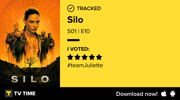 I've just watched episode S01 | E10 of Silo! #wool  tvtime.com/r/2Shak #tvtime