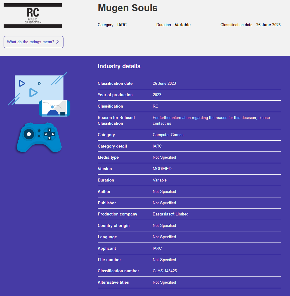 Refused Classification tweet media