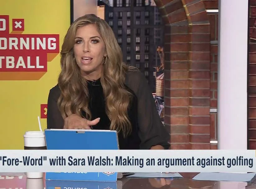 barstoolsports's tweet photo. You Probably Don't Want Your Significant Other To Watch This Sara Walsh Rant Against Golfing With The Boys https://t.co/StFDoMyPsT https://t.co/agK3MMqkct