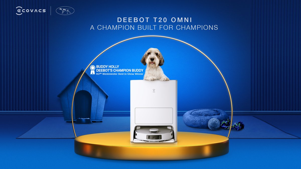 Double Champions, Standing Tall! 🏆 DEEBOT and Buddy Holly together on the winner's podium, showcasing unbeatable charisma to the world. 🌟

#PawsomeDEEBOT #DEEBOTsChampionBuddy #DEEBOTxBuddyHolly #WestminsterDogShow #ECOVACS #DEEBOT