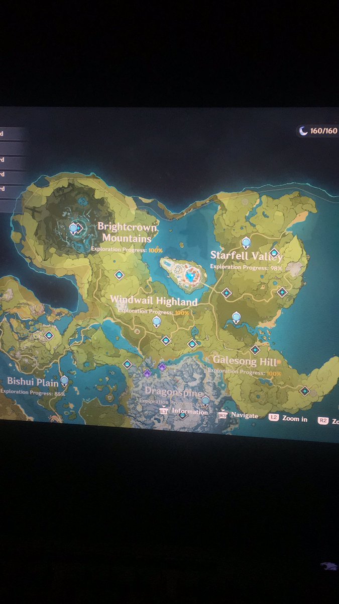 Clamity___'s tweet photo. I’m AR 55 and I don’t even have Mondstat 100% 😭 https://t.co/dvDZf1jQUb