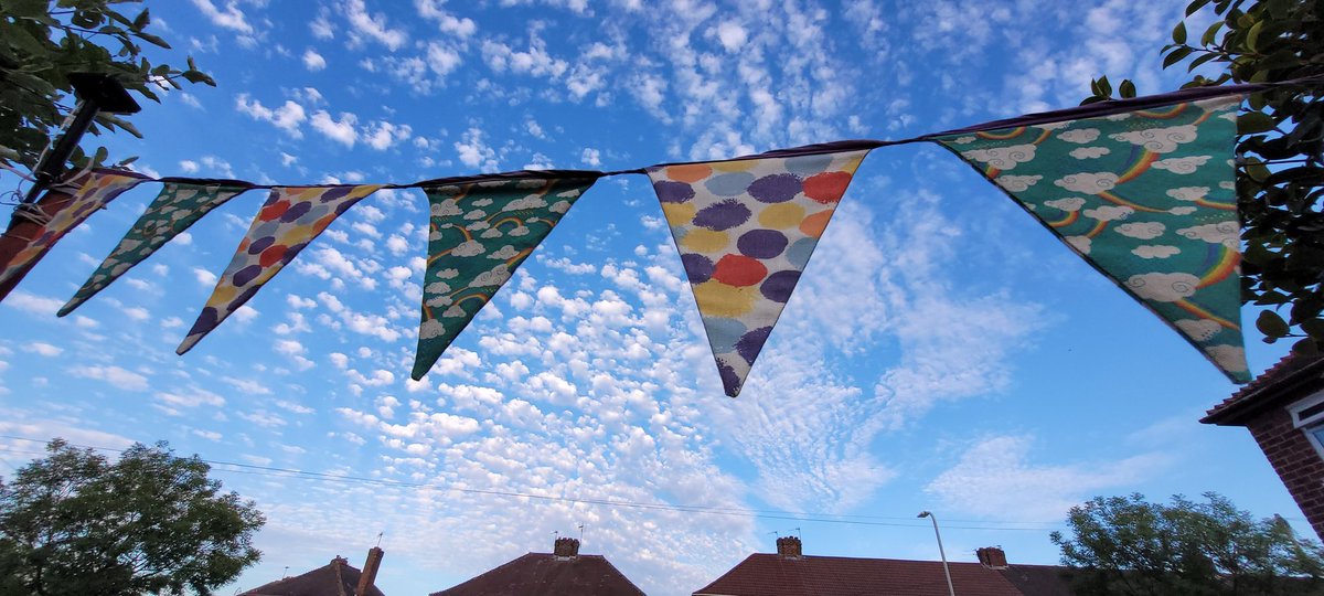 SteveMulville's tweet photo. Sky full of #altocumulus this evening in the #loveyourgarden here in Aintree.. a sign of settled weather...
It's been a fab start to our Summer ☀️
#DryJune 🙄
Nights drawing in a bit though..
Don't you think..😉
#weatherthoughts https://t.co/JBXGTJExvt