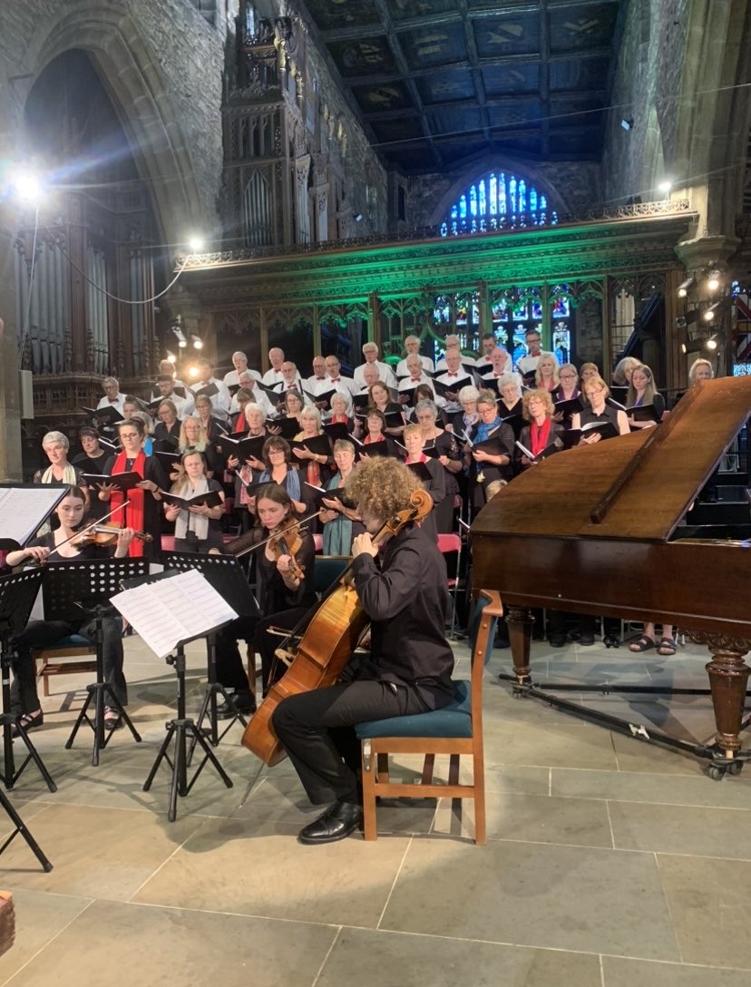 Wonderful to attend ⁦@HfxChoralSoc⁩ accompanied by ⁦@PhilipVoldman⁩ @HalifaxMinster⁩ summer festival with ⁦@WYPJohnRobins⁩ representing ⁦@LordLtWY⁩ and Mayor ⁦@Calderdale⁩ Beautiful music included world premiere of Begin by ⁦@BenPonniah⁩