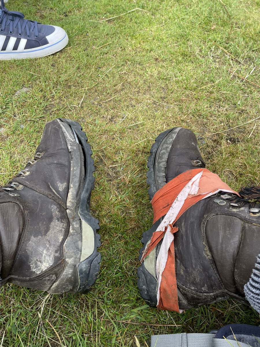 So today we did Snowdon 🏔💧👏🏻Snowdon took my 20 yr old boots.  I’m ok with that 🥾