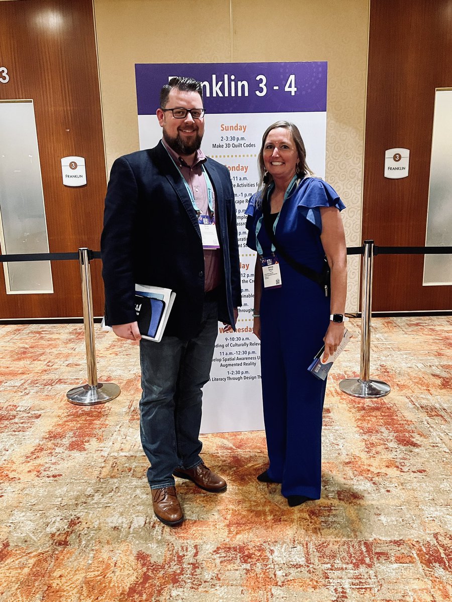 neil_arnett's tweet image. Had a great Saturday Pre-#ISTELive representing KY with @kystetech ISTE Liaison Jessica Sparrow &amp;amp; other state presidents at the Affiliate Summit today in Philadelphia. Looking forward to the next 4 days of learning! Best way to kick of vacation time! #KYEdTech