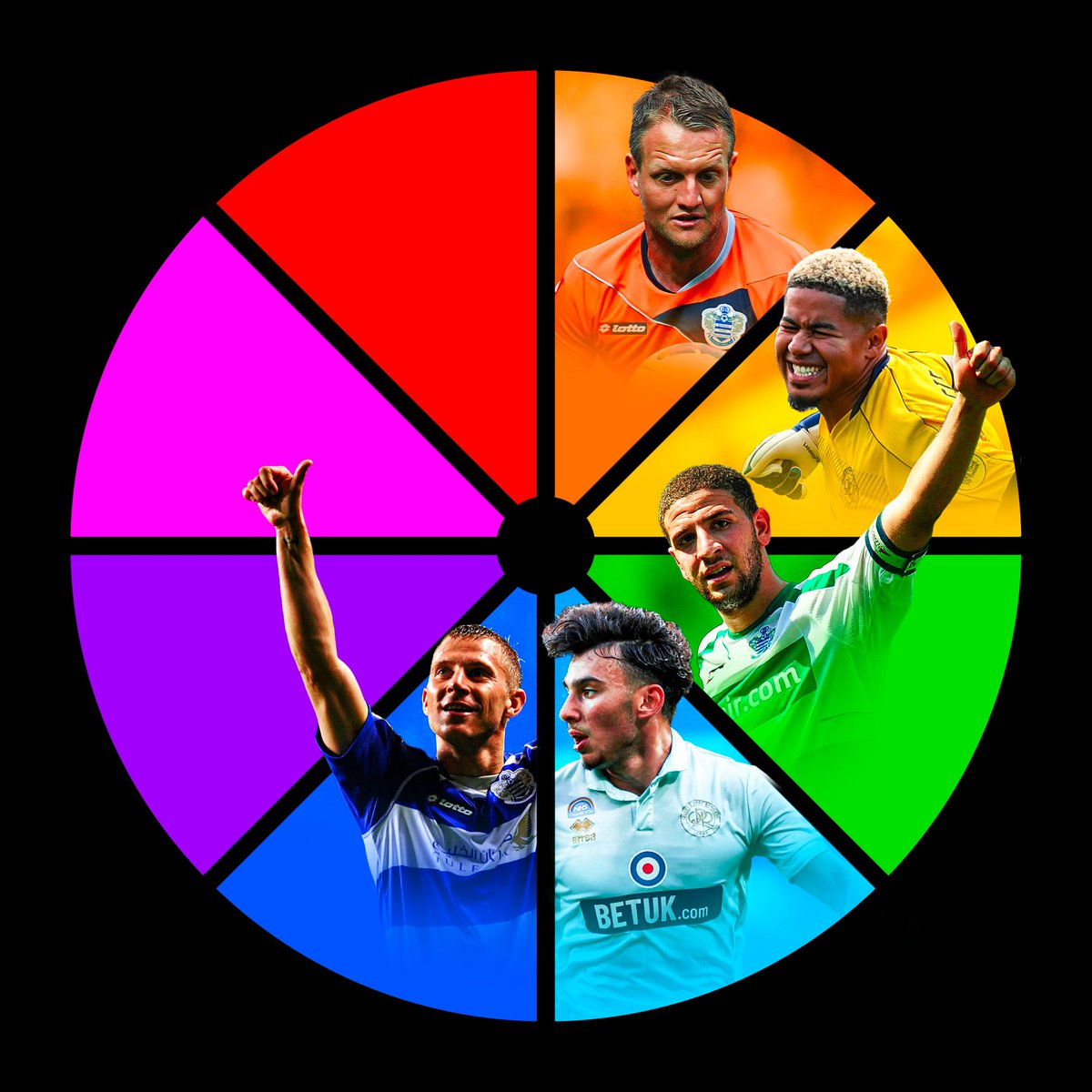 Have I mentioned he’s my Uncle?

Martin Rowlands takes up our 5th spot

Now it’s quite a tricky colour next but which Keeper have I chosen? 🧤

50 Likes to unlock it!

#smsports #QPR #colourwheelchallenge