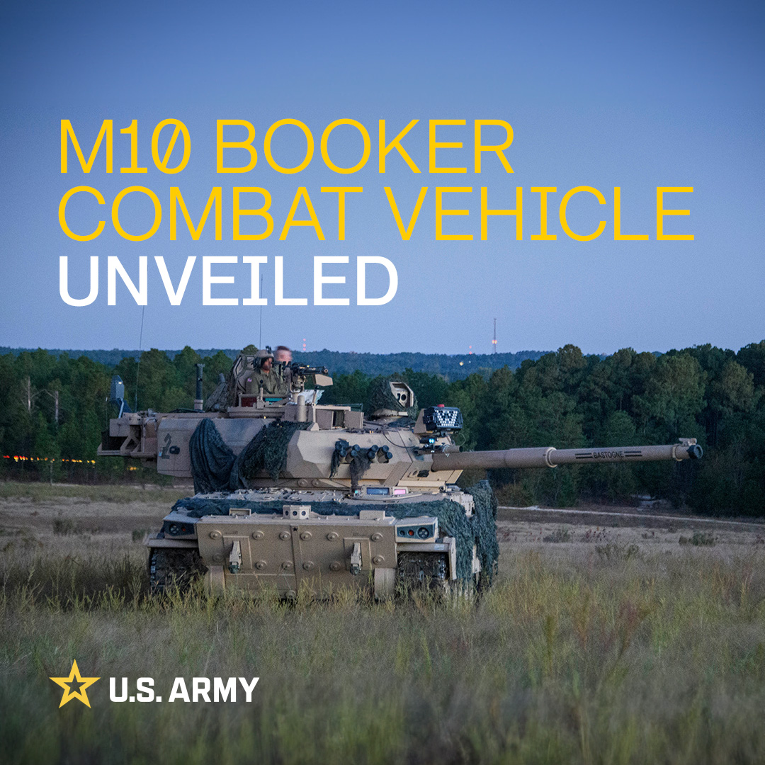 #ICYMI: The new Army Combat Vehicle, M10 Booker, was unveiled at the #ArmyBday festival last week.

What do you think about this new armored vehicle? Let us know in the comments ⬇️ below.