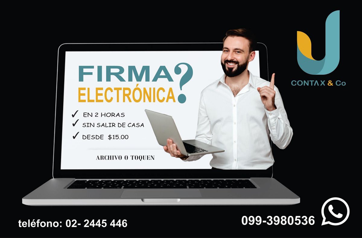 Contaxyco's tweet image. #firmaelectronica #facturaelectronica contaxyco.com/tienda/Firma-y…