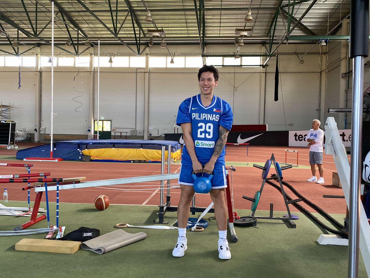 ph_ballislife's tweet photo. Gilas Pilipinas putting in the work before basketball practice in their second day in Estonia. https://t.co/HCecVOgXLY