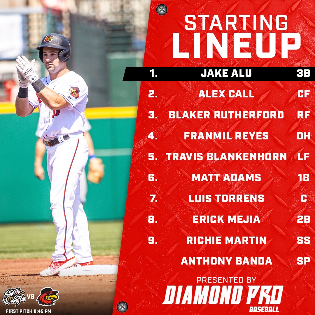 Rochester Red Wings on Twitter "Saturday Night Baseball > DiamondPro3 Starting Lineup"