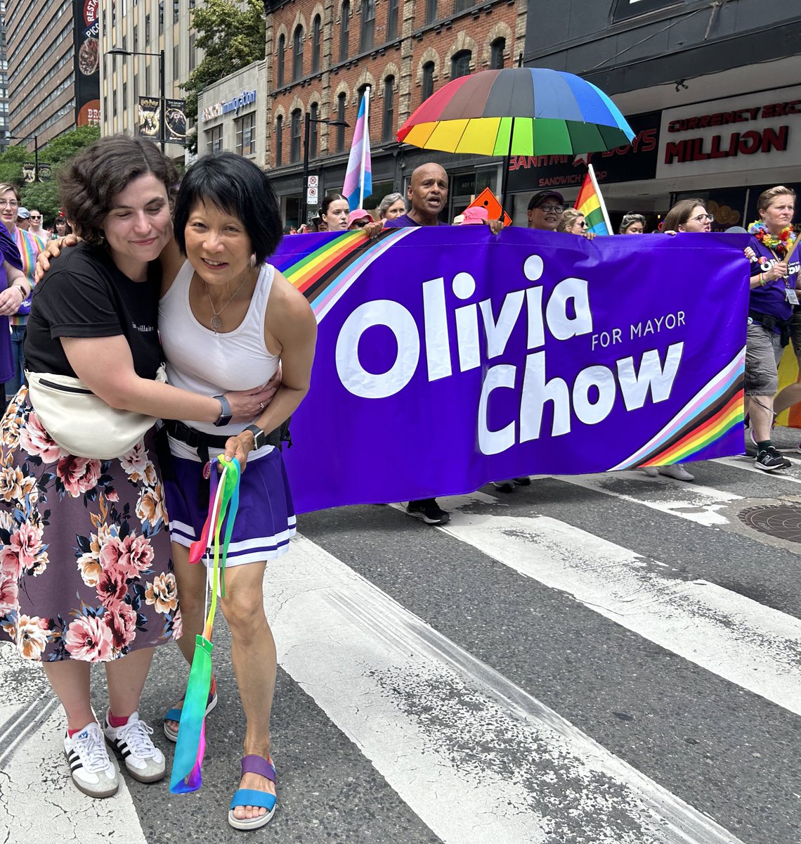 My mayor marches in Toronto’s Dyke March and celebrates with our community #Pride2023
