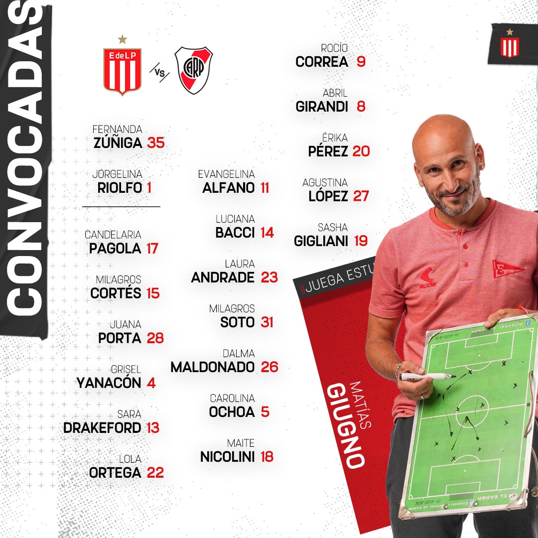 EdelpFutbolFeme's tweet photo. 📋 Lista de convocadas para la última fecha del #CampeonatoYPF frente a @RiverPlateFem

#JuegaElPincha 🦁 https://t.co/4kYqjehQsD