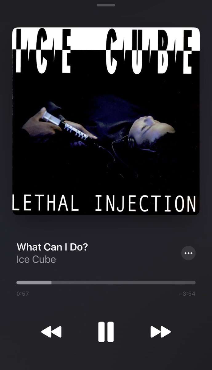 Ice Cube type of day 
#LethalInjection