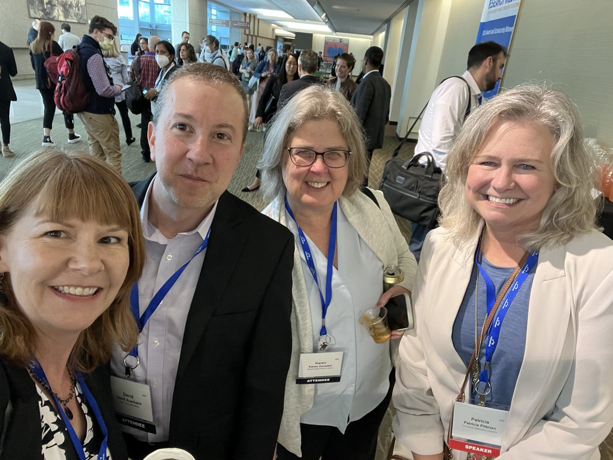 You know you’re at #ARM23 when you are late to your next session because you run into more friends! @DavidIAuerbach @kdonelan339 @polly_pittman