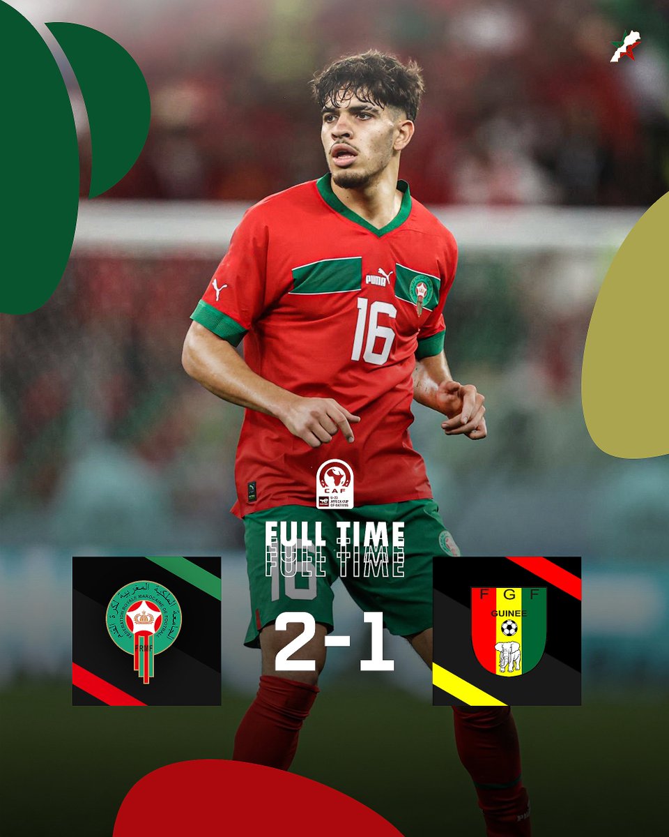 FULL-TIME 

A much better 2nd half gives Atlas Cubs the win 🇲🇦✅️

A crazy game it was 🥵

#AtlasLionsU23
#TotalEnergiesAFCONU23
#DimaMaghrib🇲🇦❤️‍🔥
#AtlasCubs
#YoungAtlasLions