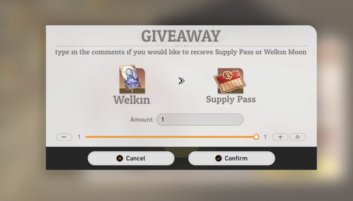 AshAshik197's tweet photo. GIVEAWAY 5 please reply to my next Tweet and I might post another 👀🤣
 Genshin Welkins/Star Rail Pass 
❤️RT & like
❤️1 winner (1 more every 111RTs❤️❤️!!)
❤️Reply with your choice (welkin/express pass) + tagging mate(optional)
https://t.co/eaggMQwQCB
Ends WEDNESDAY

#GenshinImpact #HonkaiStarRail                                                    #hsr #welkin #GenshinGiveaway #HSRGiveaway #HonkaiStarRailLeaks