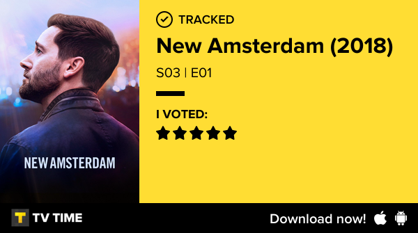 DadoULDouX's tweet photo. Est en train de regarder New Amsterdam (2018) S03 | E01 ! #newamsterdam 
=> 8 months 26 days 7 hours https://t.co/aemPV9IFeL #tvtime https://t.co/U9KymnwMdp