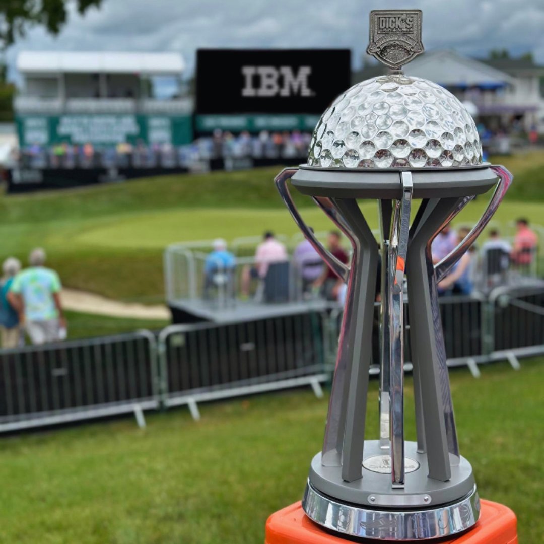 The trophy made a stop in the IBM Cabana today during the second round of PGA TOUR Champions golf! What a fun time!  A big shoutout to IBM for all of their support year after year!

Stop #28 ✅ #WhereToNext #TrophyTour