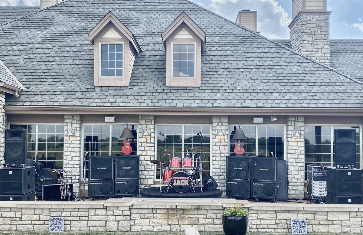 PompousJackBand's tweet photo. All set up to rock a private party tonight! https://t.co/9b0aX3IbsK