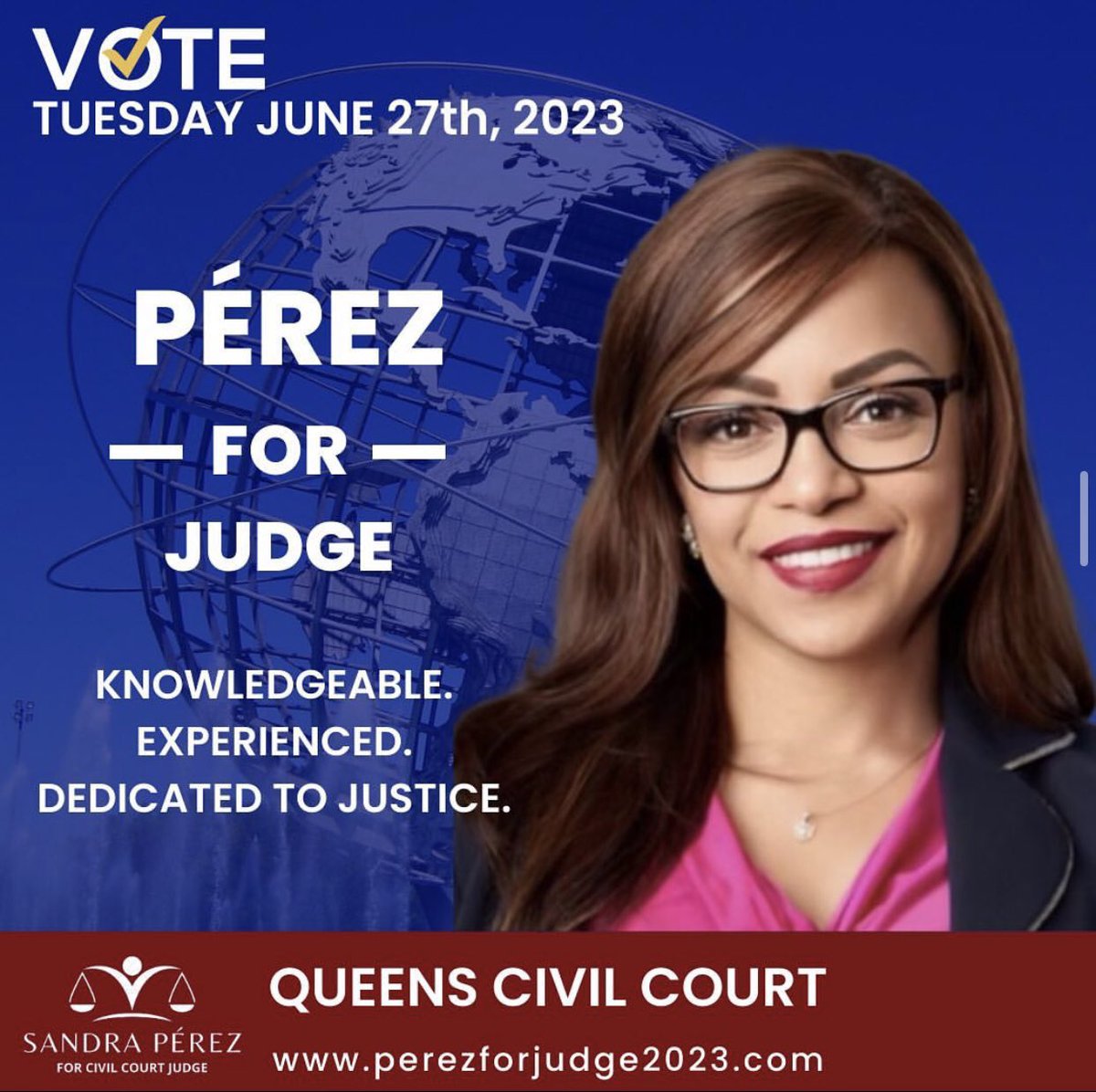 Sandra Perez For Queens Civil Court Judge tweet media
