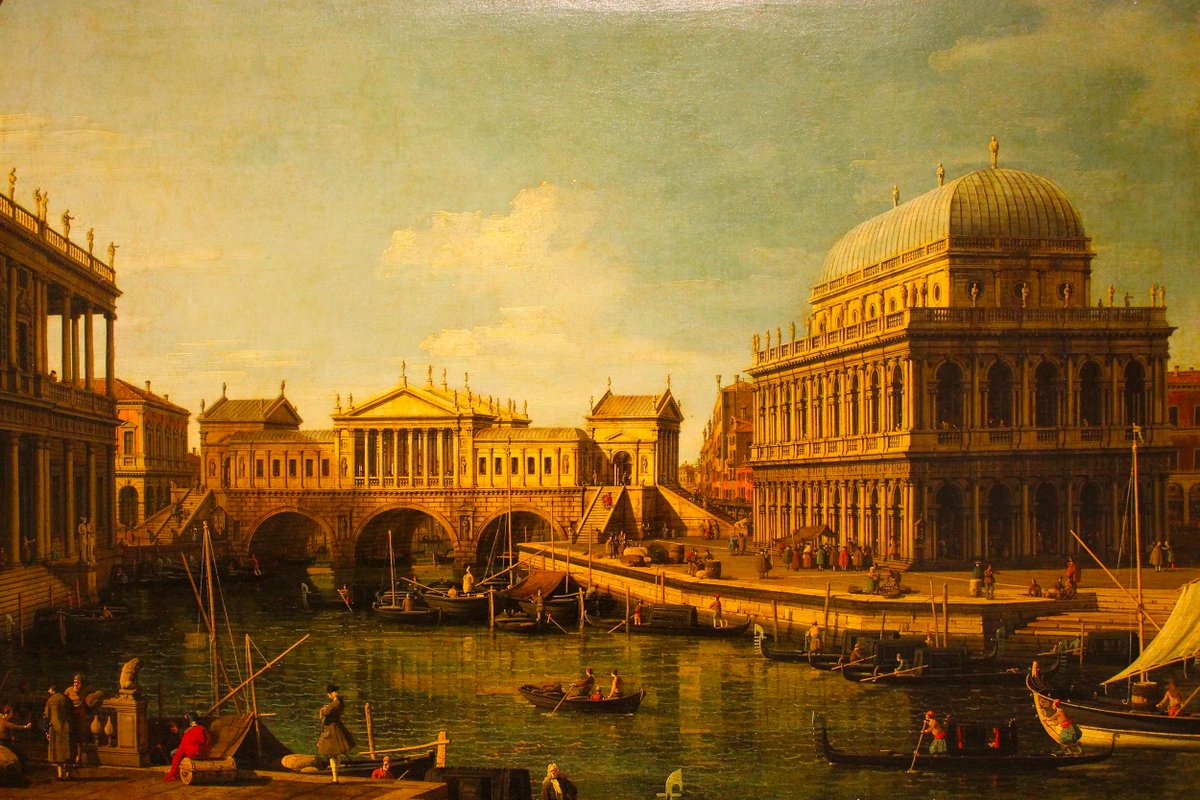 9. Capriccio with Palladian buildings, Canaletto (c.1756-1759)